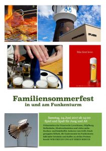 Sommerfest Altstadtfunken Plakat