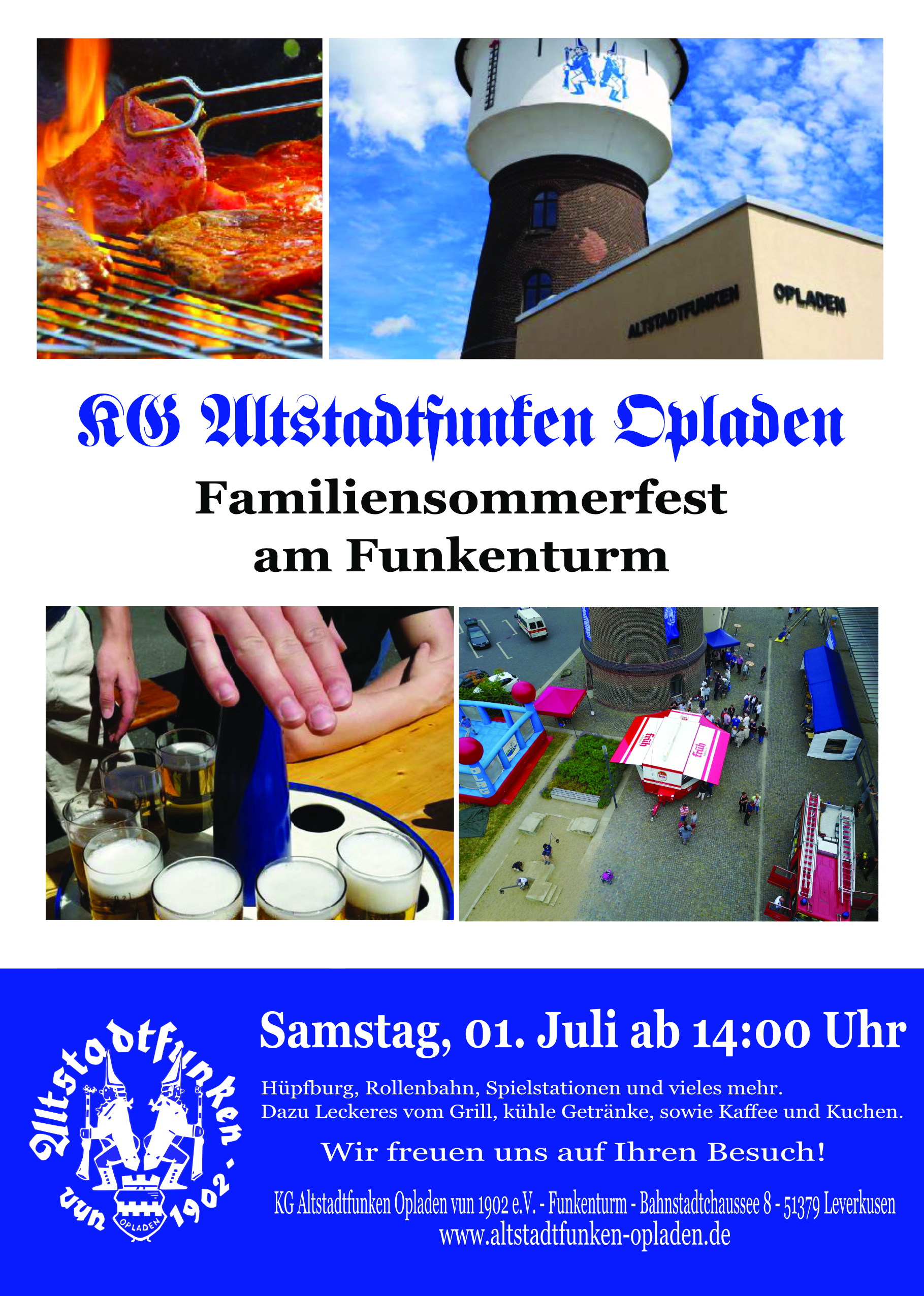 Flyer Sommerfest Altstadtfunken